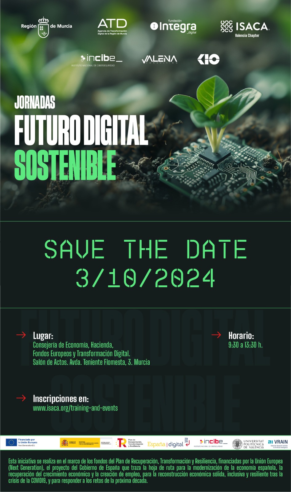 JORNADAS FUTURO DIGITAL SOSTENIBLE EN MURCIA - ISACA VALENCIA